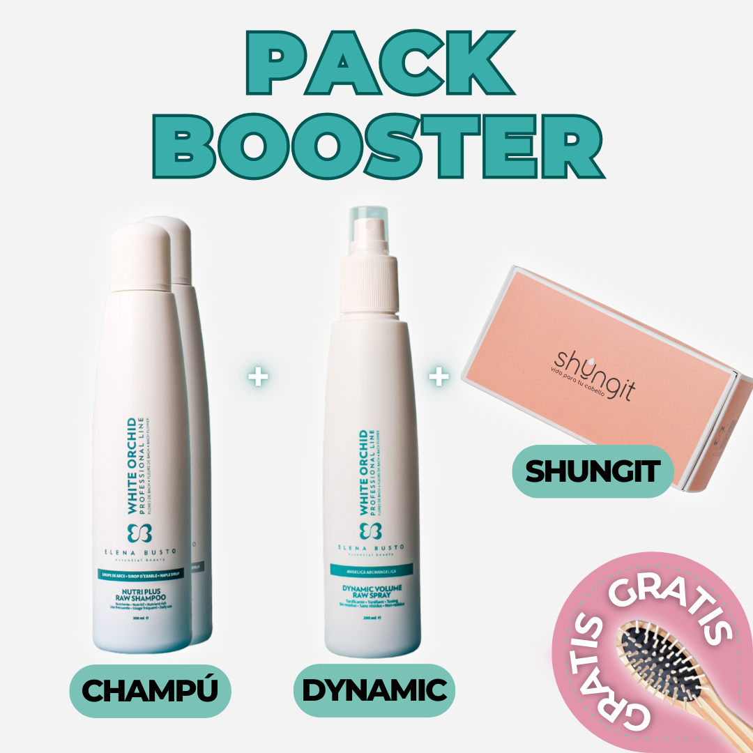 Pack Booster: Champú + Spray Dynamic + Shungit