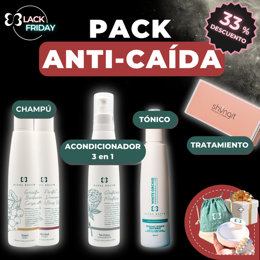 Pack Anti-Caída: Champú + No Frizz + Dynamic + Shungit [Especial Black Friday]
